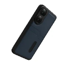 Newface Oppo A38 Sara Kartvizitli Deri Kılıf - Lacivert