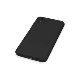 Newface Samsung Galaxy A04 Kılıf Nano Içi Kadife Silikon - Siyah