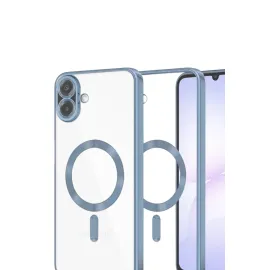 Newface Samsung Galaxy A07 Kross Magneticsafe Kapak - Sierra Blue