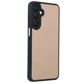 Newface Samsung Galaxy A15 4G Kılıf Aras Deri Kapak - Pudra