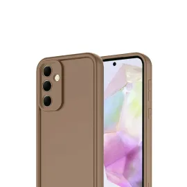 Newface Samsung Galaxy A17 5G Viera Silikon - Kahverengi