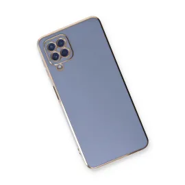 Newface Samsung Galaxy A22 Kılıf Volet Silikon - Mavi