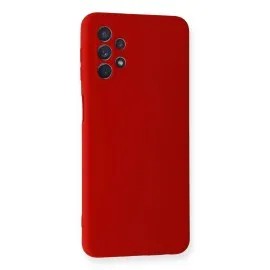 Newface Samsung Galaxy A52 Kılıf Nano Içi Kadife Silikon - Kırmızı