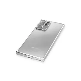 Newface Samsung Galaxy Note 20 Ultra Kılıf Razer Lensli Silikon - Gümüş