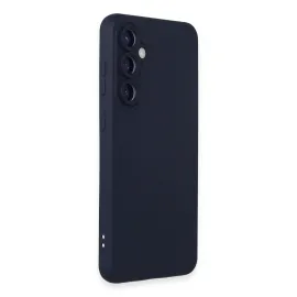 Newface Samsung Galaxy S24 Kılıf Nano Içi Kadife Silikon - Lacivert