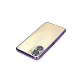 Newface Vivo Y16 Kılıf Razer Lensli Silikon - Mor