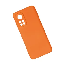 Newface Xiaomi Mi 10T Kılıf Nano Içi Kadife Silikon - Turuncu