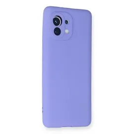 Newface Xiaomi Mi 11 Kılıf Premium Rubber Silikon - Lila