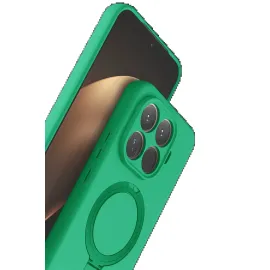 Newface Xiaomi Mi 15T Pro Regal Magsafe Standlı Kapak - Yeşil