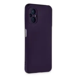 Newface Xiaomi Poco M5 Kılıf Nano Içi Kadife Silikon - Mor