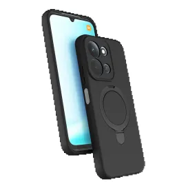 Newface Xiaomi Redmi 15C 4G Regal Magsafe Standlı Kapak - Siyah