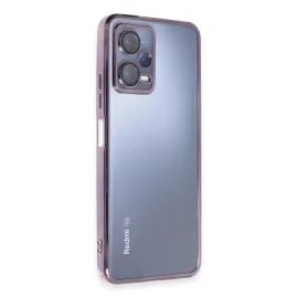 Newface Xiaomi Redmi Note 12 5G Kılıf Razer Lensli Silikon - Mor