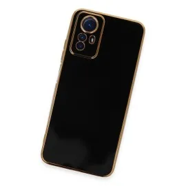 Newface Xiaomi Redmi Note 12S Kılıf Volet Silikon - Siyah