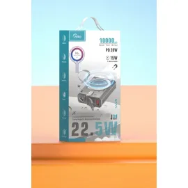 Joko J38 10.000 mAh 20W PD Led Işıklı Magsafe Powerbank - Gri