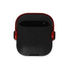 Newface Airpods 2 (2.nesil) Cool Kılıf - Siyah-Kırmızı