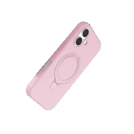 Newface Apple Iphone 16 Plus Regal Magsafe Standlı Kapak - Açık Pembe