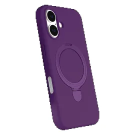 Newface Apple Iphone 16 Plus Regal Magsafe Standlı Kapak - Derin Mor