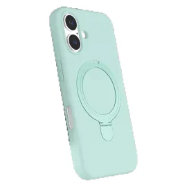 Newface Apple Iphone 16 Plus Regal Magsafe Standlı Kapak - Su Yeşili