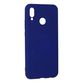 Newface Huawei P20 Lite Kılıf Nano Içi Kadife Silikon - Koyu Mavi