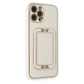 Newface Iphone 12 Pro Max Kılıf Coco Elit Kapak - Beyaz