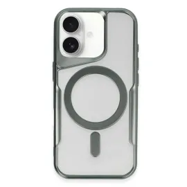 Newface Iphone 16 Kılıf Boyi Magsafe Silikon Kapak - Yeşil