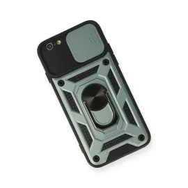 Newface Iphone 6 Kılıf Pars Lens Yüzüklü Silikon - Yeşil