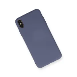 Newface Iphone Xs Max Kılıf Nano Içi Kadife  Silikon - Gri