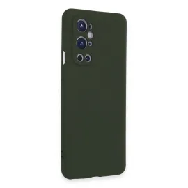 Newface One Plus 9 Pro Kılıf Nano Içi Kadife Silikon - Koyu Yeşil