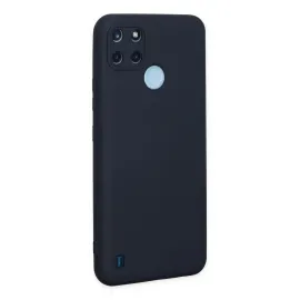 Newface Realme C25Y Kılıf Nano Içi Kadife Silikon - Lacivert