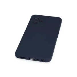Newface Realme C35 Kılıf Nano Içi Kadife Silikon - Lacivert