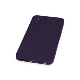 Newface Realme C35 Kılıf Nano Içi Kadife Silikon - Mor