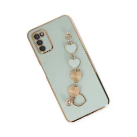 Newface Samsung Galaxy A03S Kılıf Esila Silikon - Su Yeşili