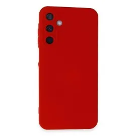 Newface Samsung Galaxy A55 5G Kılıf Nano Içi Kadife Silikon - Kırmızı