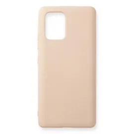 Newface Samsung Galaxy A91 / S10 Lite Kılıf Nano Içi Kadife Silikon - Pudra