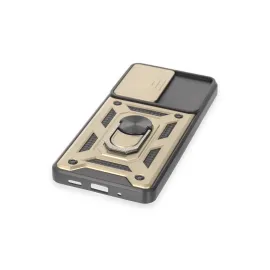 Newface Samsung Galaxy S20 Fe Kılıf Pars Lens Yüzüklü Silikon - Gold