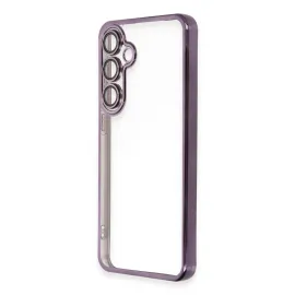 Newface Samsung Galaxy S24 Fe Kılıf Razer Lensli Silikon - Mor