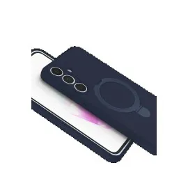 Newface Samsung Galaxy S24 FE Regal Magsafe Standlı Kapak - Lacivert