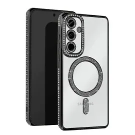 Newface Samsung Galaxy S25 Fe Joke Simli Magneticsafe Kılıf - Siyah