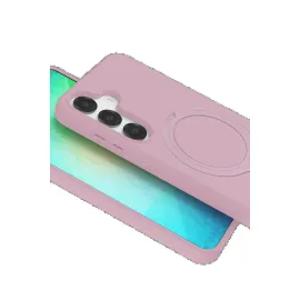 Newface Samsung Galaxy S25 Regal Magsafe Standlı Kapak - Açık Pembe