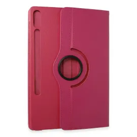 Newface Samsung Galaxy X610 Tab S9 FE Plus 12.4 Kılıf 360 Tablet Deri Kılıf - Pembe