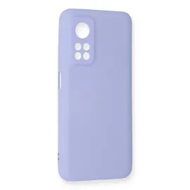 Newface Xiaomi Mi 10T Kılıf Nano Içi Kadife Silikon - Lila