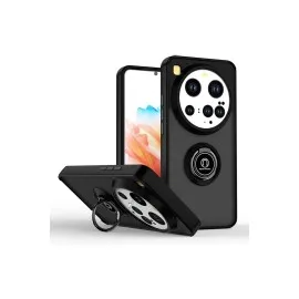 Newface Xiaomi Mi 15 Ultra Kılıf Montreal Yüzüklü Silikon Kapak - Siyah