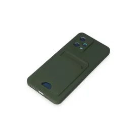 Newface Xiaomi Poco X5 5G Kılıf Kelvin Kartvizitli Silikon - Koyu Yeşil