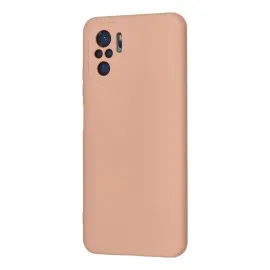 Newface Xiaomi Redmi Note 10 Kılıf Nano Içi Kadife Silikon - Pudra