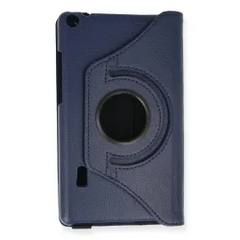 Newface Huawei MediaPad T3 7 Kılıf 360 Tablet Deri Kılıf - Lacivert