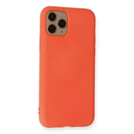 Newface Iphone 11 Pro Kılıf Nano Içi Kadife Silikon - Turuncu