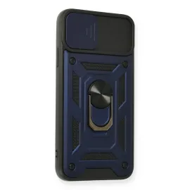 Newface Iphone 11 Pro Kılıf Pars Lens Yüzüklü Silikon - Lacivert