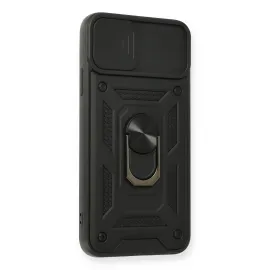 Newface Iphone 11 Pro Kılıf Pars Lens Yüzüklü Silikon - Siyah