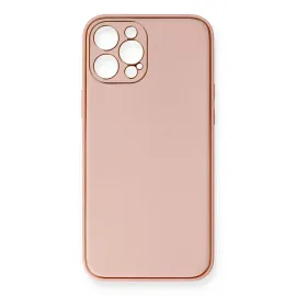Newface Iphone 12 Pro Max Kılıf Coco Deri Silikon Kapak - Pembe