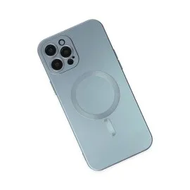 Newface Iphone 12 Pro Max Kılıf Moshi Lens Magneticsafe Silikon - Sierra Blue